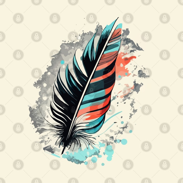 Bird Feathers by CatCoconut-Art