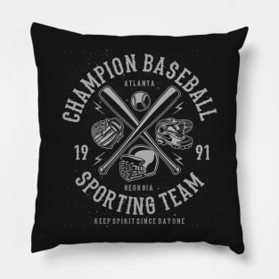 Champion Baseball Sporting Team Atlanta Georgia Pillow