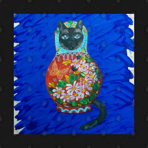 Matryoshka Cat by Novaart