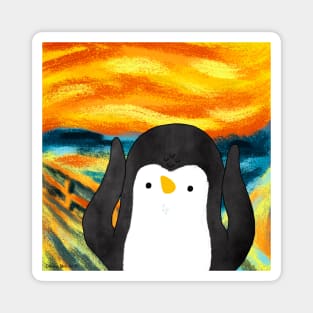 Penguin The Scream Art Series Magnet