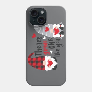 There's Gnome One Like , Valentine's Day , Gnomes Svg, Valentine , Valentine Gnomes ,Valentine Shirt Design, Plaid Phone Case