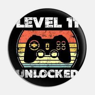 Level 11 Video 11th Birthday Pin