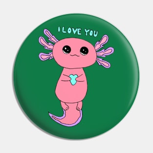 Pink Axolotl Pin