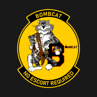 F-14 Tomcat - Bombcat - No Escort Required - Clean Style T-Shirt