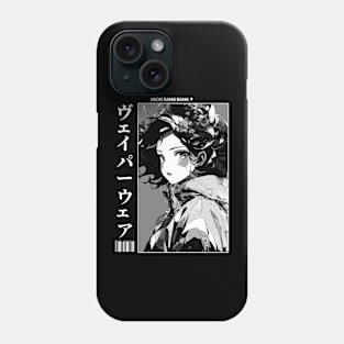 Black and White Japanese Anime and Manga Streetwear Geisha Girl Phone Case