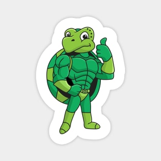 Cute and cool turtle Magnet