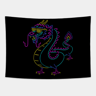 The Neon Dragon Tapestry