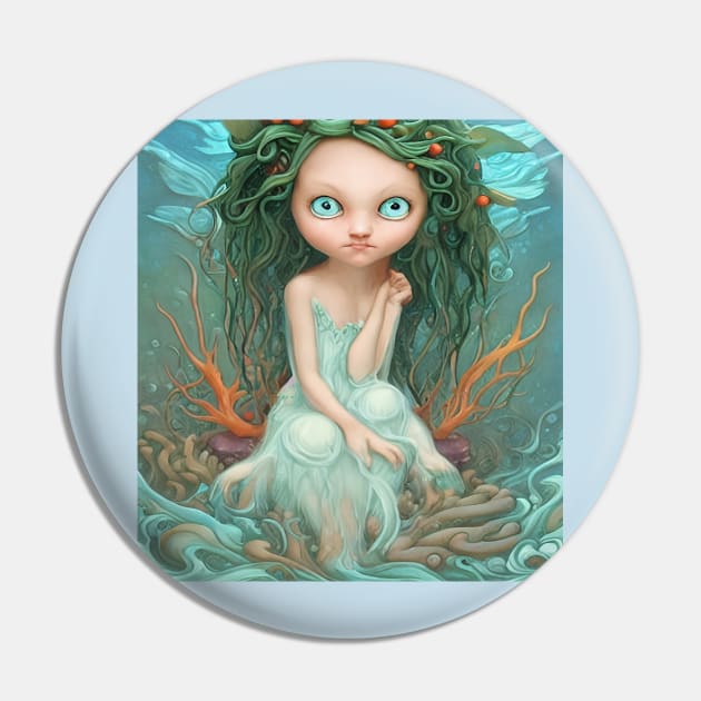 Aquatic Elf Pin by AmazingCorn