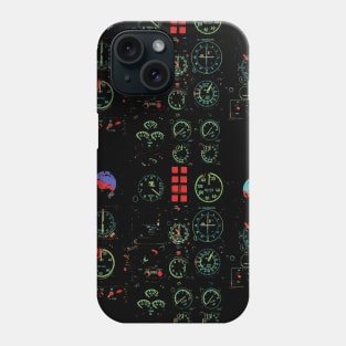 Fasbytes Dark Aviation Pilots Cockpit retro Phone Case