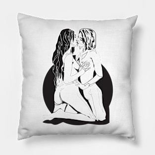 Lesbian Kiss Pillow