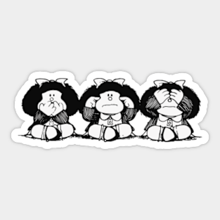 Mafalda Quino Comics Stickers Teepublic
