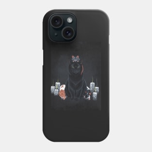 Black Cat and Fancy Rats Phone Case