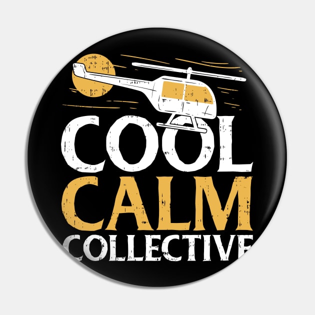 Helicopter Pilot Vintage - Keep Calm Collective Pin by Shirtbubble