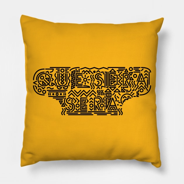 Que Sera Sera Mexican Design Pillow by JDP Designs