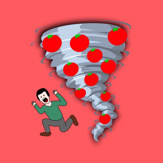 Panic at the Tomato Tornado by MisterBigfoot