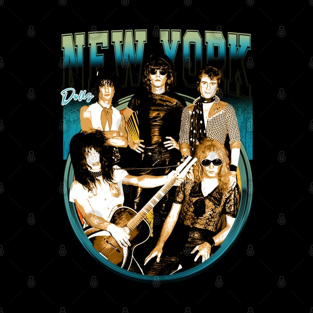 New York Dolls Anthems Visualizing Rock 'N' Roll Legends by ElenaBerryDesigns