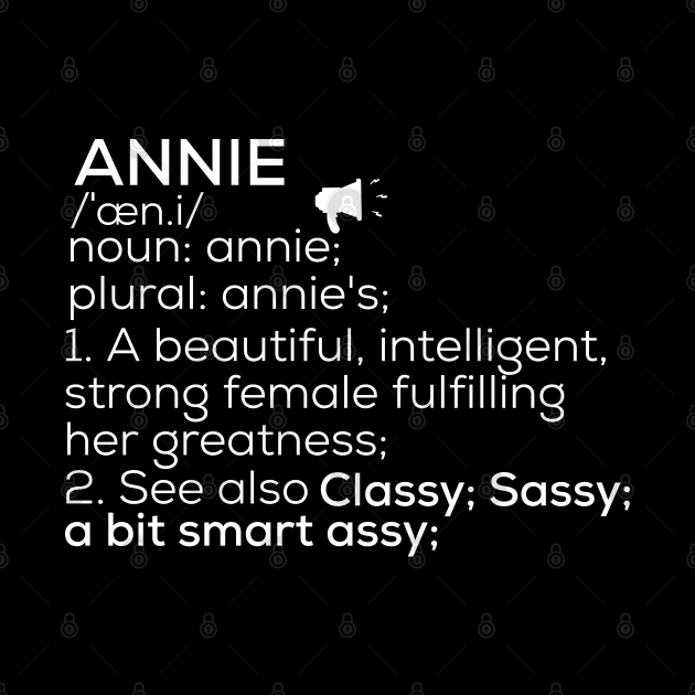 Annie Name Annie Definition Annie Female Name Annie Meaning by TeeLogic