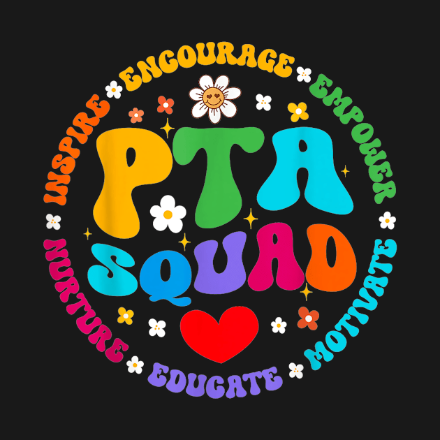 Parents Teacher Association Team Supporter PTA Squad by Amy Soop