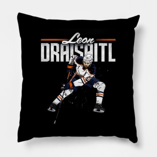 leon draisaitl retro Pillow