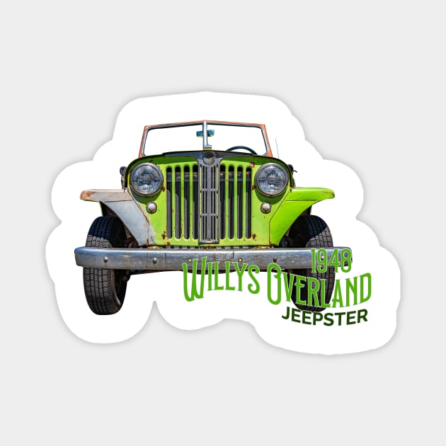 1948 Willys Overland Jeepster Magnet by Gestalt Imagery