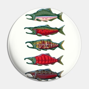 Pacific Salmon- Large Pin