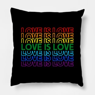 Love is Love Rainbow Pride Shirt, LGBTQ, Gay Shirt, Lesbian Shirt, Gift for Gay Lesbian, Queer Pride Month Pillow