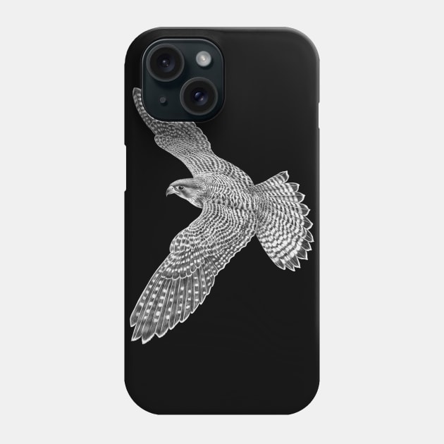 Peregrine falcon Phone Case by Tim Jeffs Art