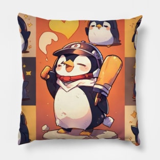 Cute penguin, funny anime penguin Pillow