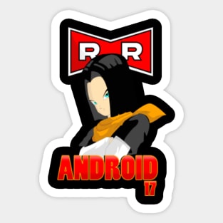 Android 17 Dragon Ball Anime Girl Drawing Fanart Sticker for Sale by  Spacefoxart