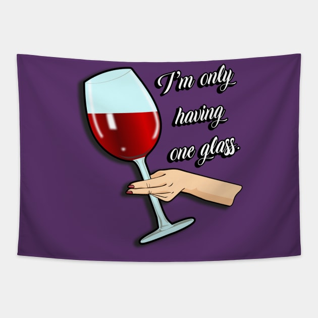 Giant glass of wine Tapestry by Carlosj1313