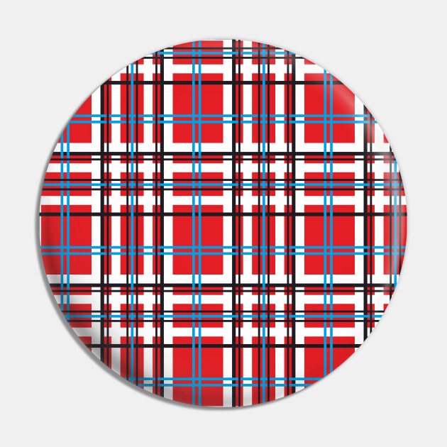 Clan Geometric Tartan,Checkered Pin by ilhnklv