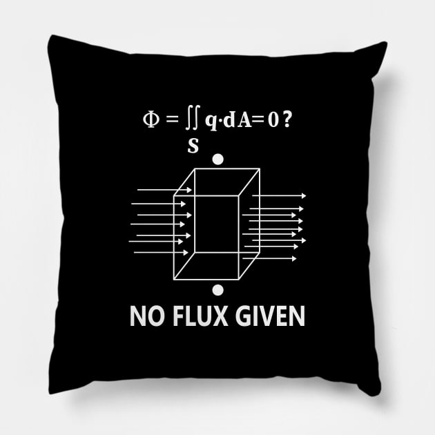 No Flux Given Pillow by Tesszero