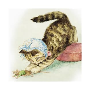 “Miss Moppet Chases a Mouse” by Beatrix Potter T-Shirt