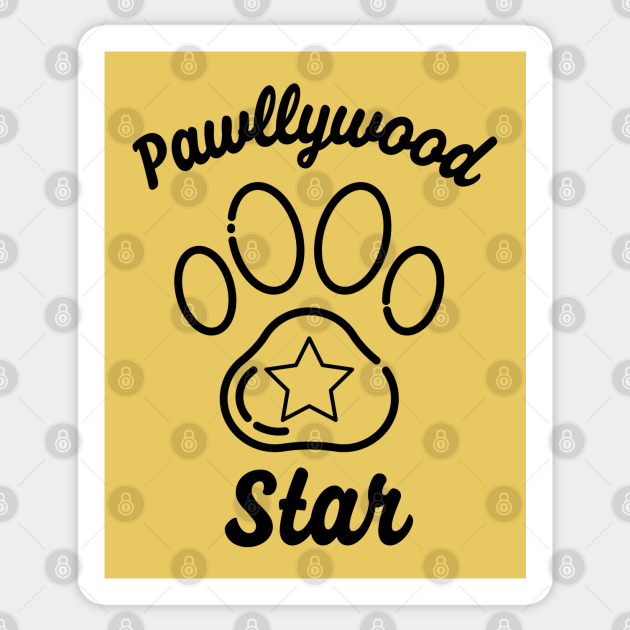 Pawllywood Star - Famous Animal Stars - Paws - Sticker | TeePublic Pawllywood Star - Famous Animal Stars - Paws - Sticker | TeePublic