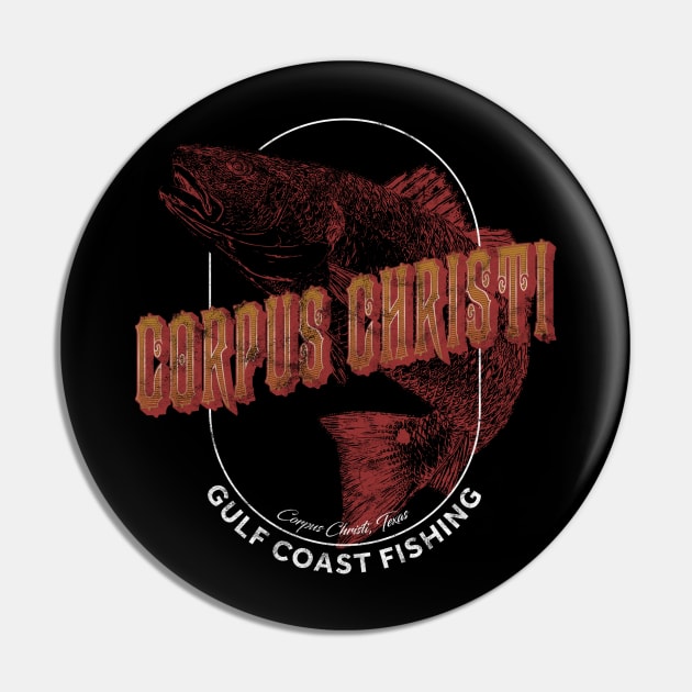 Corpus Christi Redfish Pin by Rowdy Designs