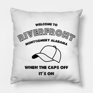 Alabama Riverfront ball, the caps off Pillow