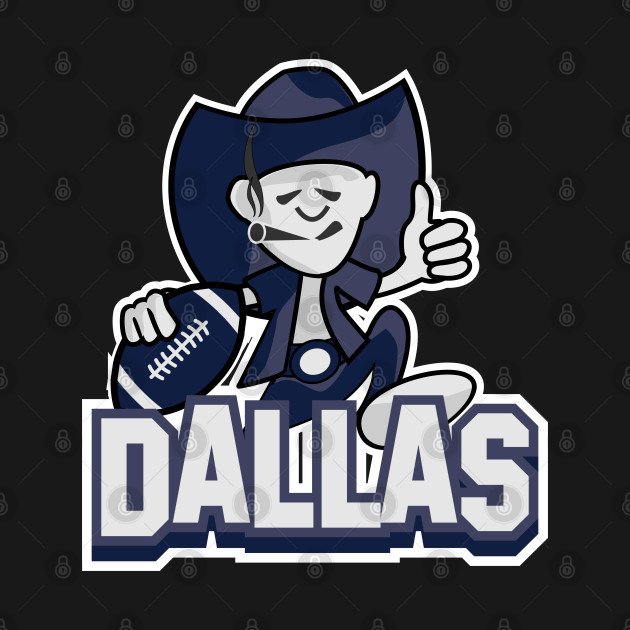 Cartoon Dallas Cowboys NFL Team - Superbowl - T-Shirt | TeePublic
