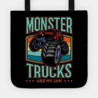 Monster Truck are my Jam Vintage Trucker Tote