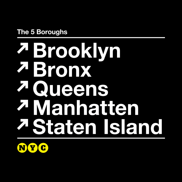 The 5 Boroughs by nycsubwaystyles