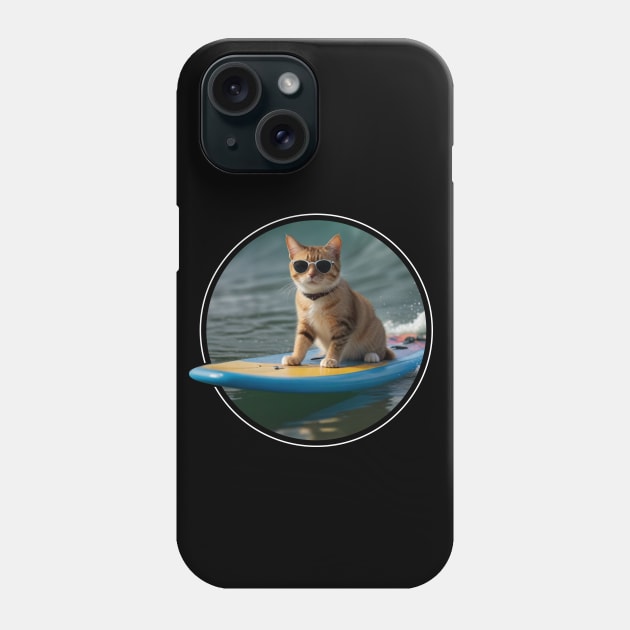 SURFER CAT Phone Case by JWOLF