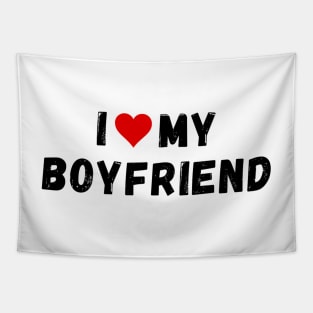 I love my boyfriend - I heart my boyfriend Tapestry