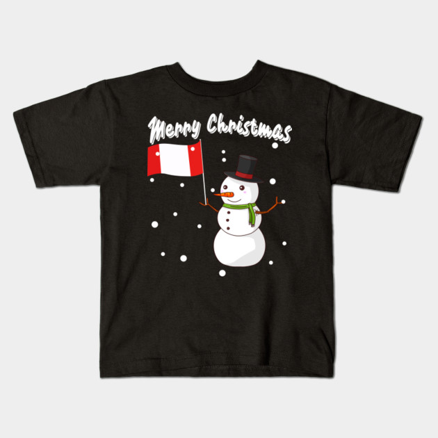Merry Christmas Canada Snowman T Shirt Canadian Flag Santa Tee Merry Christmas Canada Snowman Kids T Shirt Teepublic
