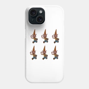 dunce pig cartoon vintage design Phone Case