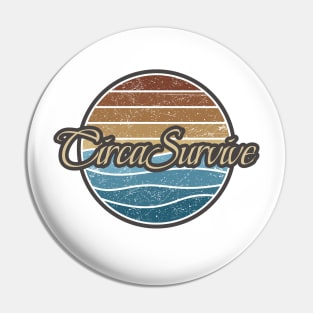 Circa Survive Retro Waves Pin