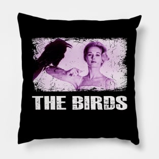 Terror Takes Flight The Birds Iconic Scene Tee Pillow