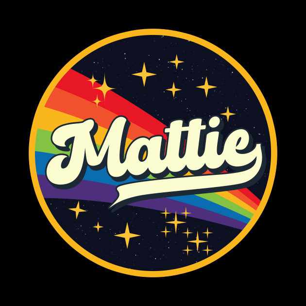 Mattie // Rainbow In Space Vintage Style by LMW Art