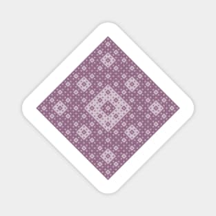 sierpinski diamond pattern - pinot noir Magnet