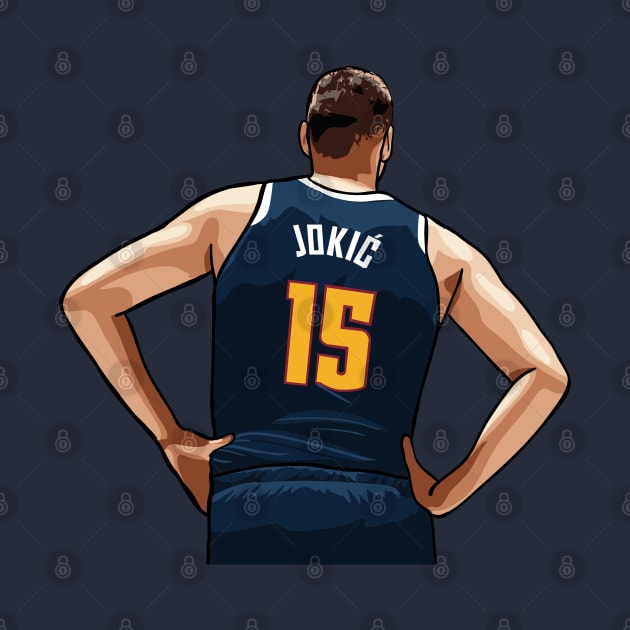 Nikola Jokic Vector Back by qiangdade