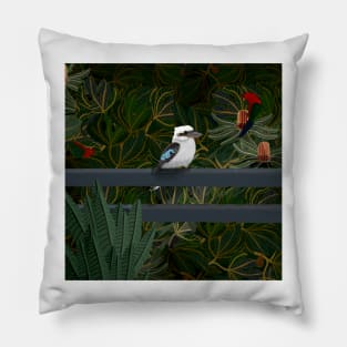 Backyard Kookaburra Pillow