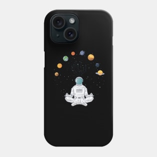 Meditating Astronaut Deep Meditation Phone Case